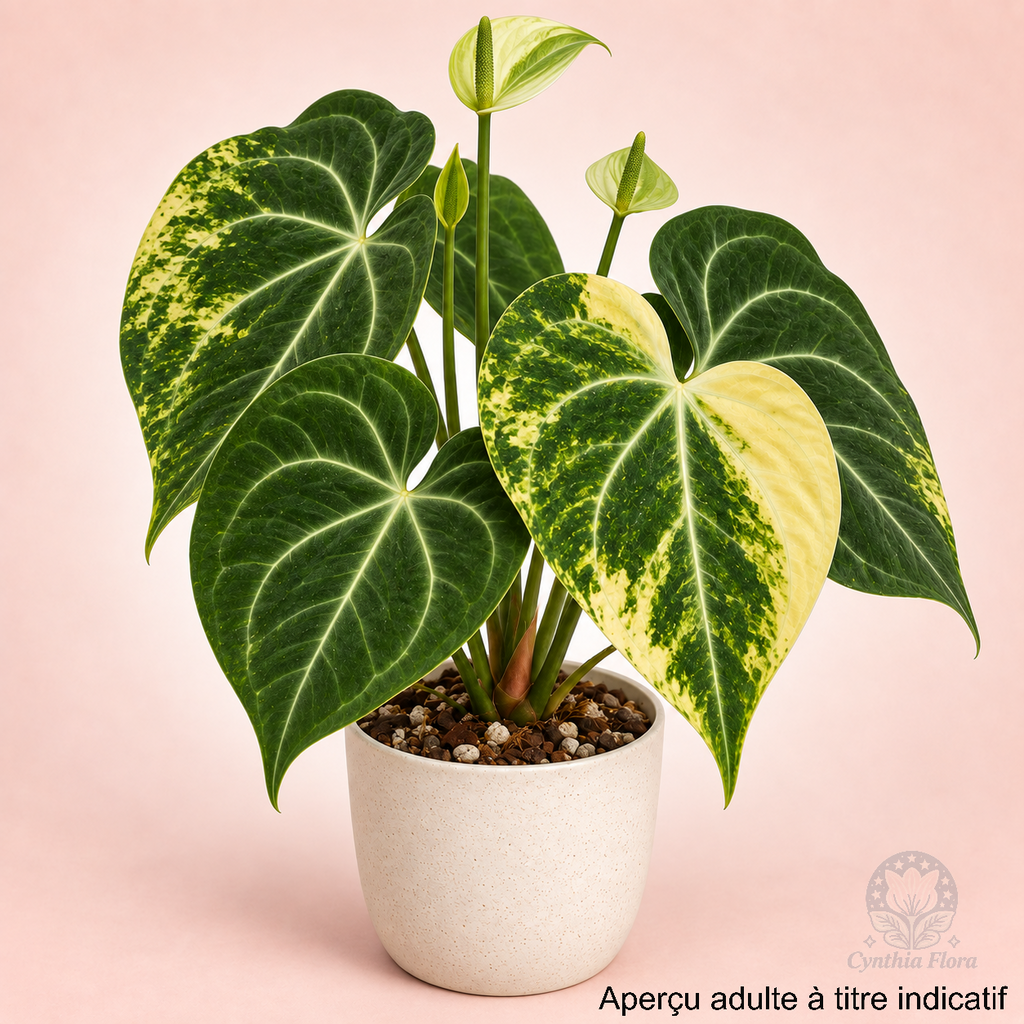 Anthurium Clarinervium Variegated